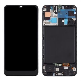 LCD Screen and Digitizer Assembly + Frame Replacement (Without Logo) (TFT Edition, without Fingerprint Function) for Samsung Galaxy A50 SM-A505 - Black