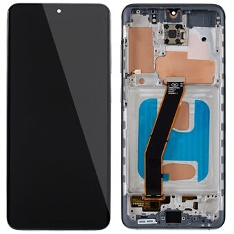 For Samsung Galaxy S20 4G G980F/S20 5G G981B Grade C LCD Screen and Digitizer Assembly + Frame Replacement Part (TFT Technology) (without Logo) - Grey