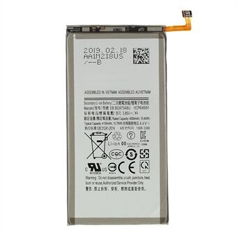 For Samsung Galaxy S10 Plus 3.85V 4000 mAh Rechargeable Li-ion Battery Replacement Part (Encode: EB-BG975ABU) (without Logo)