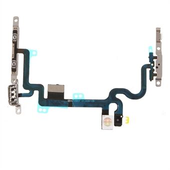 For iPhone 7 4.7 inch OEM Power ON/OFF and Volume Button Flex Cable Part with Metal Plate
