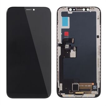 OLED Screen and Digitizer Assembly + Frame Replacement Part (without Logo) for iPhone X