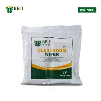 BST-9005 Soft Cleanroom Wiper Non Cloth Dust Paper LCD Repair Tool 9*9CM 400Pcs/Bag