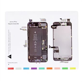 For iPhone 7 Plus 5.5 Professional Magnetic Screw Mat Chart Repairing Tool