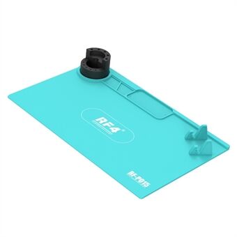RF4 RF-PO15 Cell Phone Repair Pad Thickened Silicone High Temperature Maintenance Mat with Storage Bracket for BGA Soldering Station