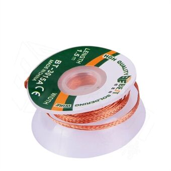BEST BT-3015A 3mmx1.5m Copper Alloy Braided Soldering Desoldering Cable Wick