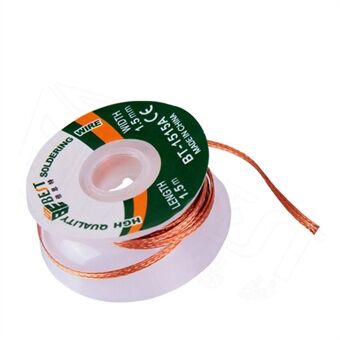 BEST BT-1515A 1.5mmx1.5m Copper Alloy Tin Removing Soldering Braided Wick Wire