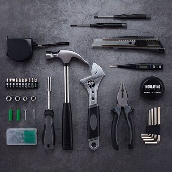 XIAOMI YOUPIN JIUXUN 60 in 1 Tool Kit Household Hand Tool with Screwdriver Wrench Hammer Toolbox