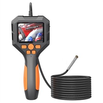 P10 5m Hard Wire 3.9mm Lens 2.8" IPS Screen Piping Inspection Camera 1080P HD Endoscope Handheld Borescope