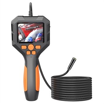 P10 10m Hard Wire 8mm Lens Handheld Endoscope IP68 Waterproof 1080P HD Borescope 2.8" IPS Screen Piping Inspection Camera