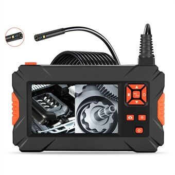 P130 5m Hard Wire Waterproof LED Drain Pipe Inspection Camera HD 5.5mm Dual-Lens 4.3-Inch Screen Borescope