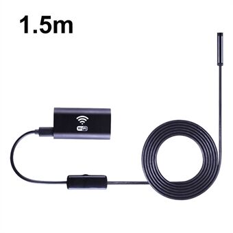 F99 WiFi Endoscope HD Inspection Camera Wireless Snake Camera with 1.5M Semi-Rigid Cable