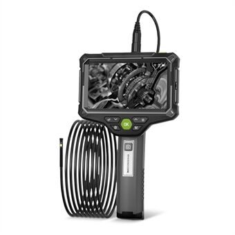 G51 10m Hard Wire 8mm 3 Lens 5-inch Screen Endoscope Waterproof LED Light HD Industrial Borescope Pipe Inspection Camera