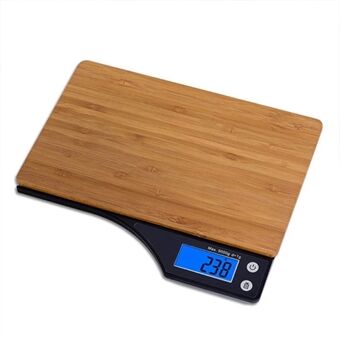 CK350 5000g/1g Bamboo Board Kitchen Digital Scale Electronic LCD Display Cooking Baking Food Ingredients Weight Measuring Scale (CE Certificated)