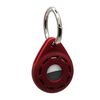 Anti-Drop Silicone Protective Case Cover with Ring Buckle for Apple AirTag Bluetooth Locator