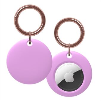 Round Silicone Anti-lost Protective Case Cover for Apple AirTag Bluetooth Locator
