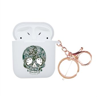 NXE  Rhinestone Decor Pattern Printing Matte TPU Case for Apple AirPods with Wireless Charging Case (2019) / AirPods with Charging Case (2019)/(2016)