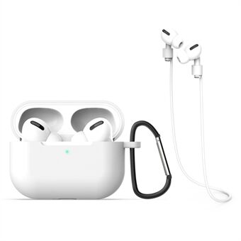 Silicone Case + Headphone Lanyard+Portable Hook for Airpods Pro
