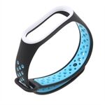 Two-tone Soft Silicone Watch Strap for Xiaomi Mi Smart Band 4 / Mi Band 3