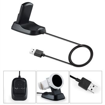 2 in 1 USB Charger Holder Dock Stand Adapter for Ticwatch E / Ticwatch S with 1m USB Cable