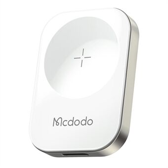 MCDODO CH-2060 for Apple Watch Series 7 / SE / 6 / 5 / 4 / 3 / 2 / 1 Portable Magnetic Wireless Charger, White
