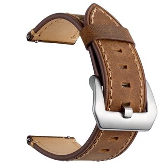 22mm Genuine Leather Watch Strap Smart Watch Band for Huawei Watch GT / Watch 2 / Watch Magic