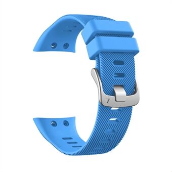 Silicone Watch Band Silver Buckle for Garmin Forerunner 45S