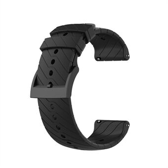 24mm Silicone Smart Watch Band for Suunto 9, Adjustable Wrist Strap Replacement