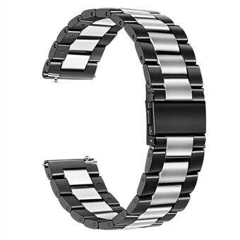 Two-color Stainless Steel Smartwatch Strap Band for Fossil Gen 5 Carlyle HR/Julianna HR 22mm