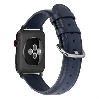 Genuine Leather Smart Watch Band for Apple Watch SE/Series 6/5/4 44mm / Series 3/2/1 42mm