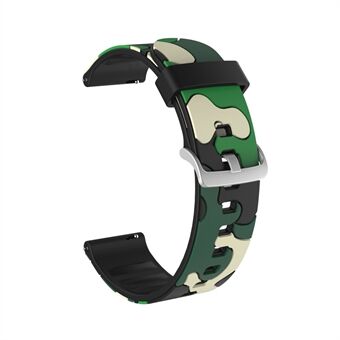 20mm Camouflage Skin Flexible Silicone Watch Strap for Huami Amazfit Watch Youth Version/GT2 42mm