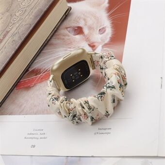 Hair Band Printed Fabric Watch Band for Fitbit Versa 3/Sense