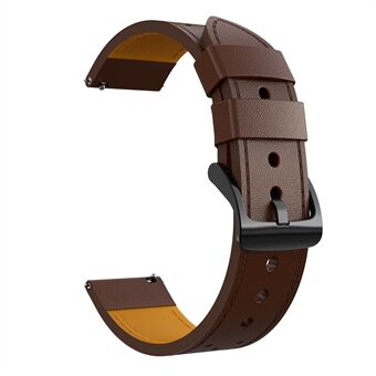 Stitching Genuine Leather Watch Band Replacement for Samsung Galaxy Watch3 45mm