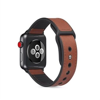 PU Leather Watch Band Strap Replacement for Apple Watch Series 4/5/6/SE 40mm / Apple Watch Series 1/2/3 38mm