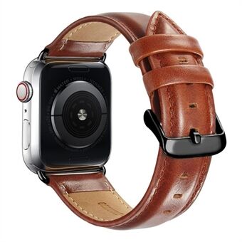 Genuine Leather Smart Watch Band for Apple Watch 1 (42mm)/2 (42mm)/3 (42mm)/4 (44mm)/5 (44mm)/6 (44mm)/SE (44mm)