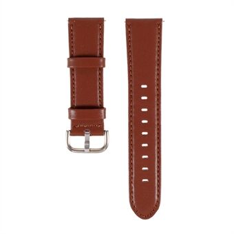 22mm Plain PU Leather Watch Band Replacement for Samsung Galaxy Watch 46mm/Gear S3/Huawei Watch GT 2 46mm Watch Strap