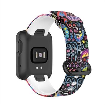 Pattern Printed Watchband Silicone Adjustable Smart Watch Strap for Xiaomi Redmi Watch / Mi Watch Lite