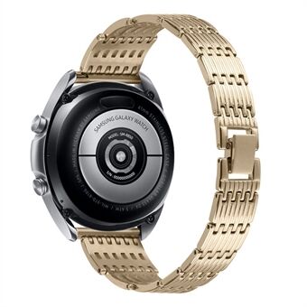 22mm Hollow Design Rhinestone Smart Watch Strap Replacement Band for Samsung Galaxy Watch3 45mm/Galaxy Watch 46mm