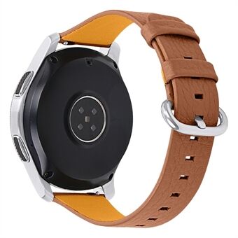 For TicWatch Pro/GTX Smart Watch Replacement Band Litchi Grain Cowhide Leather Soft Adjustable Strap