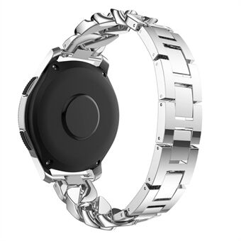 For Samsung Galaxy Watch 4 40mm/44mm/Watch 4 Classic 42mm/46mm/Garmin Venu Single Row Stainless Steel 20mm Watch Band Strap with Rhinestone