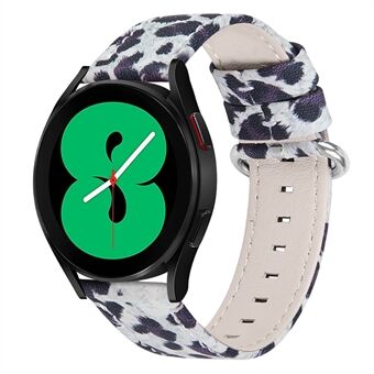 For Xiaomi Mi Watch Color/Haylou Solar LS05 Genuine Cowhide Leather Soft Leopard Texture Durable Wristband Watch Strap