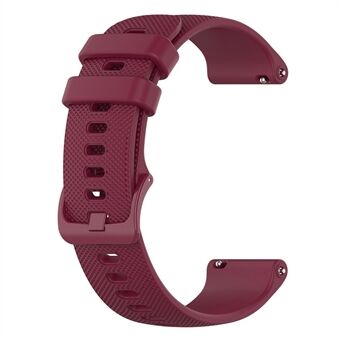 For Xiaomi Haylou Solar LS01 / ID205 / Willful SW021 Universal Grid Texture Silicone Watchband Replacement
