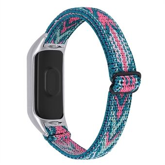 For Xiaomi Mi Band 3 / 4 Nylon Braided Watch Strap Replacement Adjustable Elastic Wrist Band