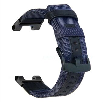 For Huami Amazfit T-Rex  /  T-Rex Pro  /  Ares Watch Strap with Buckle Nylon+Leather Watch Band Universal 22mm Quick Release Watchband