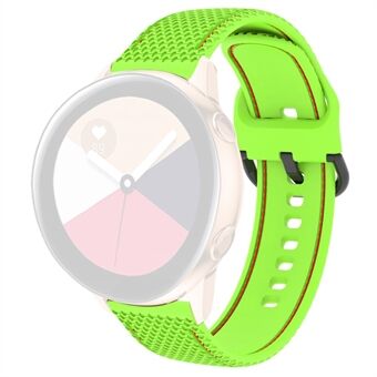 For Samsung Galaxy Watch 5 40mm / Watch 5 44mm / Watch 5 Pro 45mm Stitching Line Dual Color Silicone Watch Band Replacement Wrist Strap