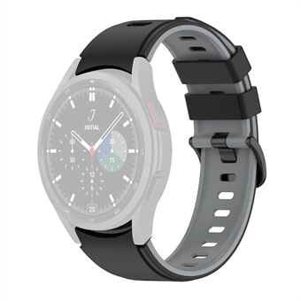 For Samsung Galaxy Watch 5 40mm / 44mm / Watch 5 Pro 45mm / Watch4 40mm / 44mm / Watch4 Classic 42mm / 46mm / Watch3 41mm Dual-Color Silicone Watch Band Strap