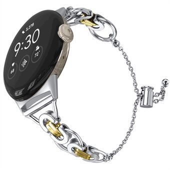 For Google Pixel Watch Bead Chain Smartwatch Strap Replacement Stainless Strap Bracelet Strap