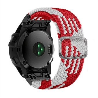 For Garmin Fenix 7X / Fenix 3 / 3 HR Nylon Watch Band Smart Bracelet 26mm Adjustable Strap with Buckle