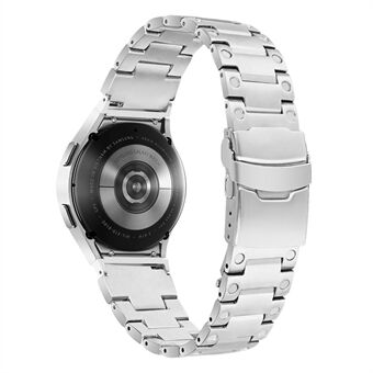 For Samsung Galaxy Watch 5 Active 40mm 44mm / Watch 5 Pro 45mm Watch Strap Stainless Steel Wrist Band - Silver