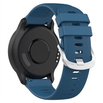 For Garmin VivoMove Trend / Venu Sq 2 Silicone Watch Band 20mm Cross Stripe Watch Strap Replacement