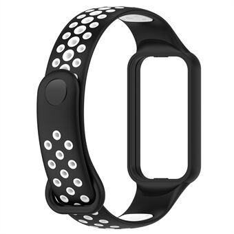 For Xiaomi Redmi Band 2 Sport Band Dual Color Soft Silicone Wristbands Replacement Strap with Case, Free Size